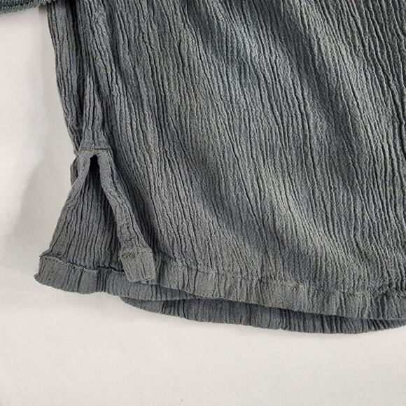 Soft Surroundings Pants Womens Size PL Pull On Gauze Green Wide Legs Coastal - Picture 8 of 11